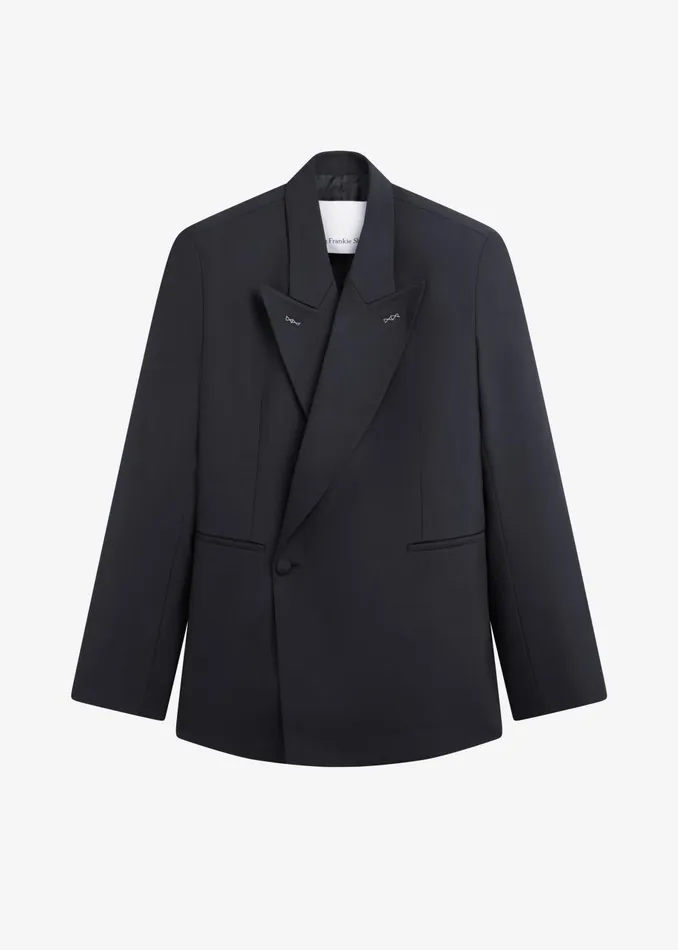 Women Cheyenne Padded Blazer 8211 Black The Frankie Shop Outerwear