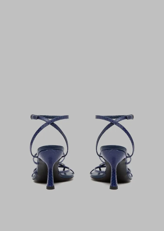 Women Christopher Esber Blaze Embossed Heels 8211 Sodalite The Frankie Shop