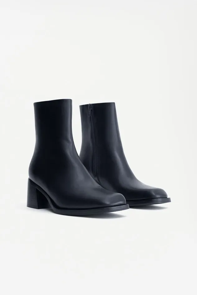 Women Classic Leather Boots Black Filippa K Shoes