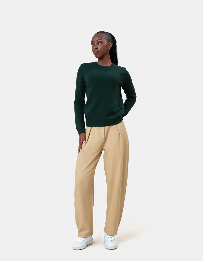 Women Classic Merino Wool Crew 8211 Deep Black Knit Sweaters Colorfulstandard Women