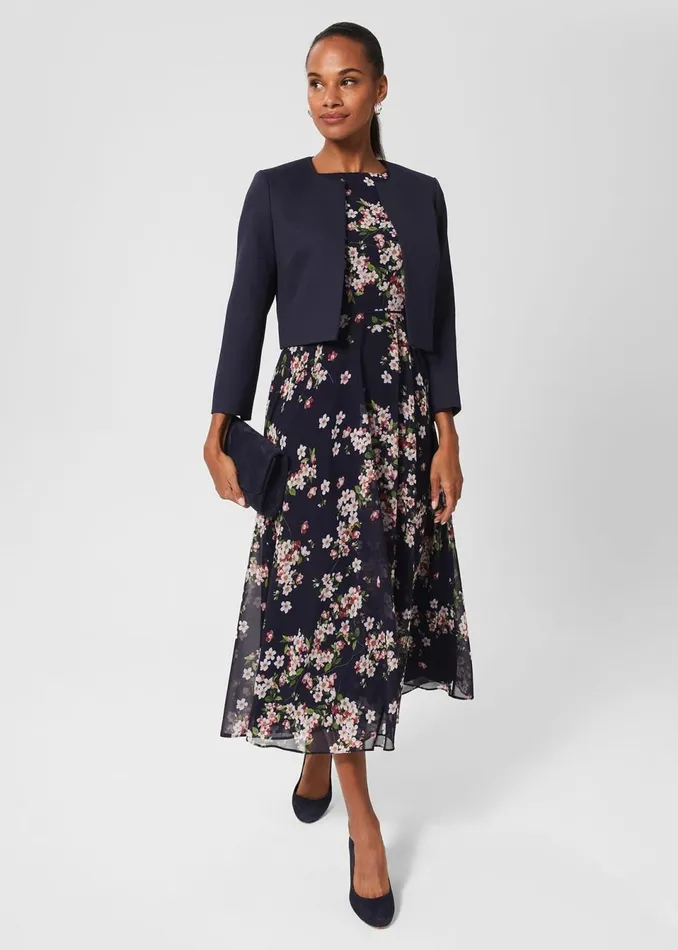 Women Coats and Jackets Hobbs Elize Jacket Midnight Navy