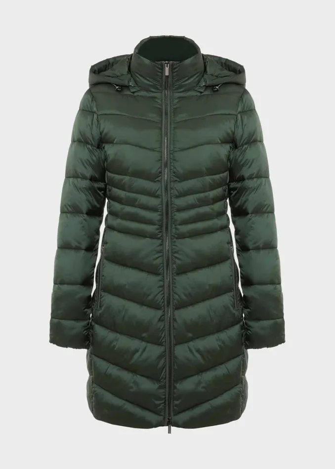Women Coats and Jackets Hobbs Petite Nessie Puffer Rich Sage Green