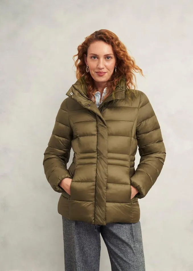 Women Coats and Jackets Hobbs Tonicha Puffer Mocha