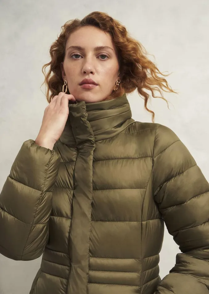 Women Coats and Jackets Hobbs Tonicha Puffer Mocha