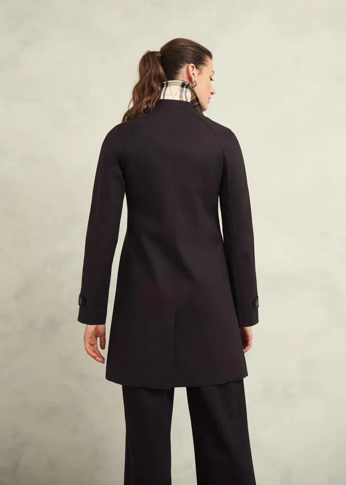 Women Coats and Jackets Hobbs Vivienne Shower Resistant Trench Coat Black