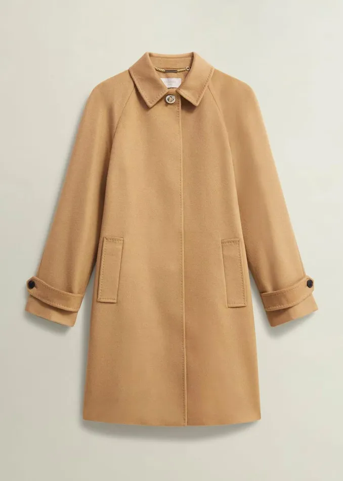 Women Coats and Jackets Hobbs Vivienne Wool Coat Warm Beige