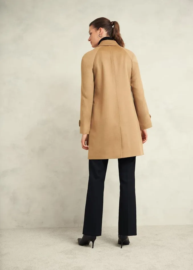 Women Coats and Jackets Hobbs Vivienne Wool Coat Warm Beige