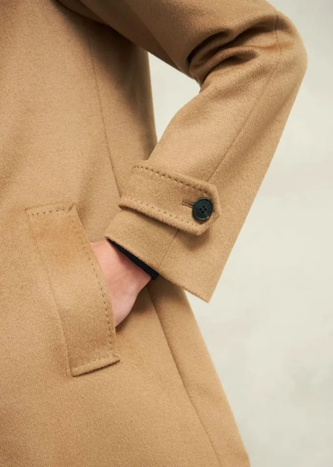 Women Coats and Jackets Hobbs Vivienne Wool Coat Warm Beige