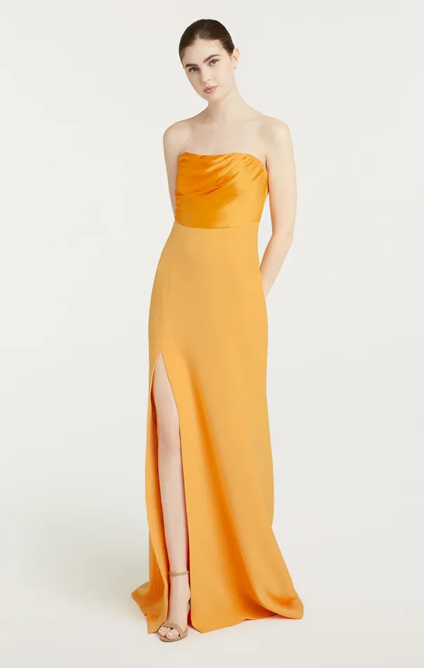 Women Cocktail and Evening Cinq Sept Estela Gown Sunkissed
