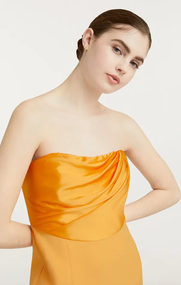 Women Cocktail and Evening Cinq Sept Estela Gown Sunkissed