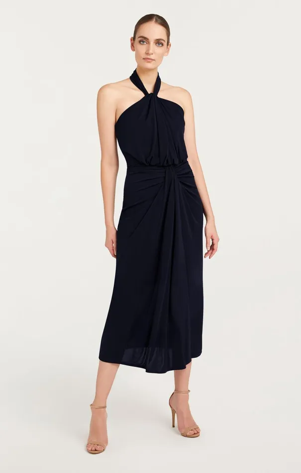 Women Cocktail and Evening Cinq Sept Kaily Dress Navy