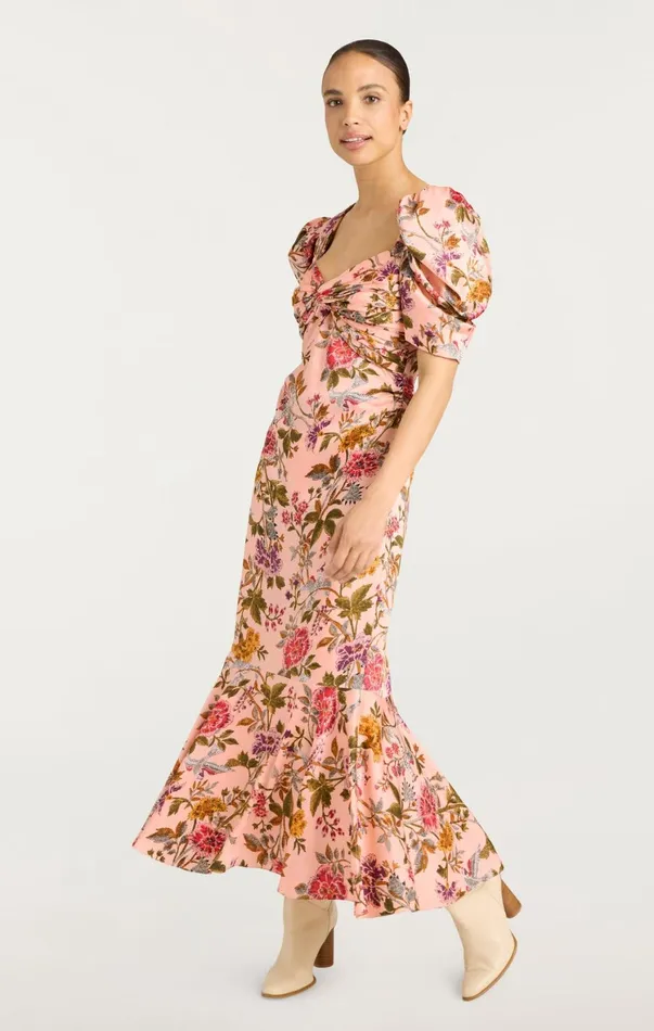 Women Cocktail and Evening Cinq Sept Wilma Dress Soft Pink Multi