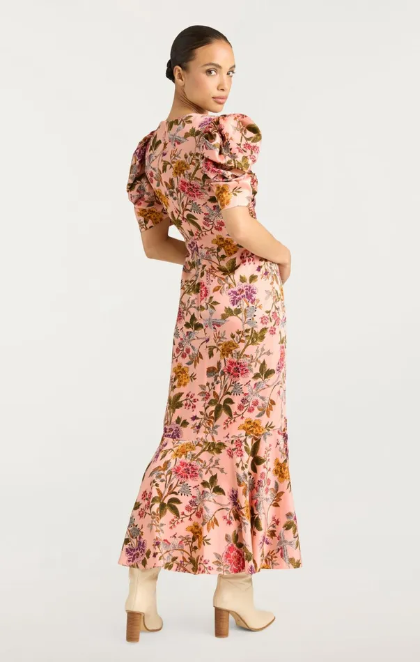 Women Cocktail and Evening Cinq Sept Wilma Dress Soft Pink Multi