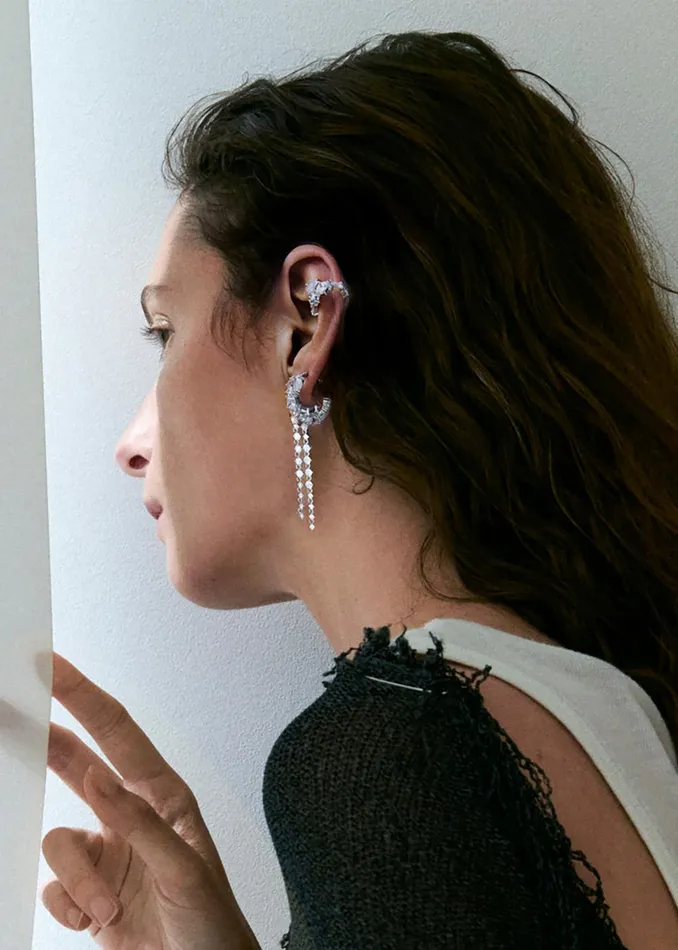 Women Completedworks Z56 Ear Cuff 8211 Rhodium Plated The Frankie Shop