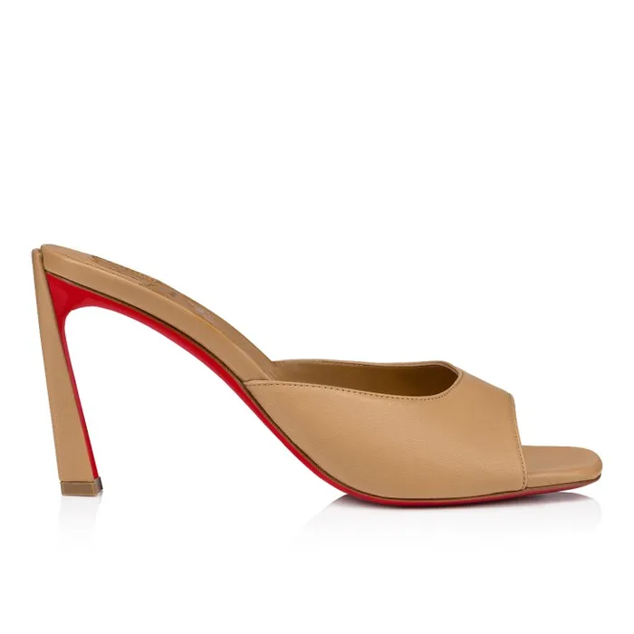 Women Condora Mule 85mm Mules 8211 Nappa Leather 8211 Toffee Christian Louboutin Mules