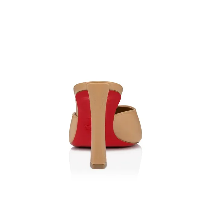 Women Condora Mule 85mm Mules 8211 Nappa Leather 8211 Toffee Christian Louboutin Mules