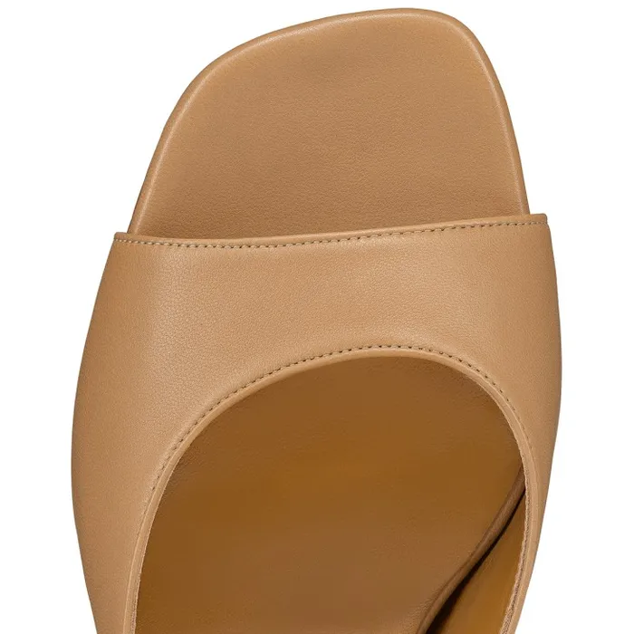 Women Condora Mule 85mm Mules 8211 Nappa Leather 8211 Toffee Christian Louboutin Mules