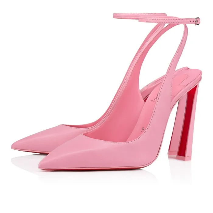 Women Condora Strap 100 Mm Strappy Pumps 8211 Nappa Leather 8211 Calipso Christian Louboutin Pumps