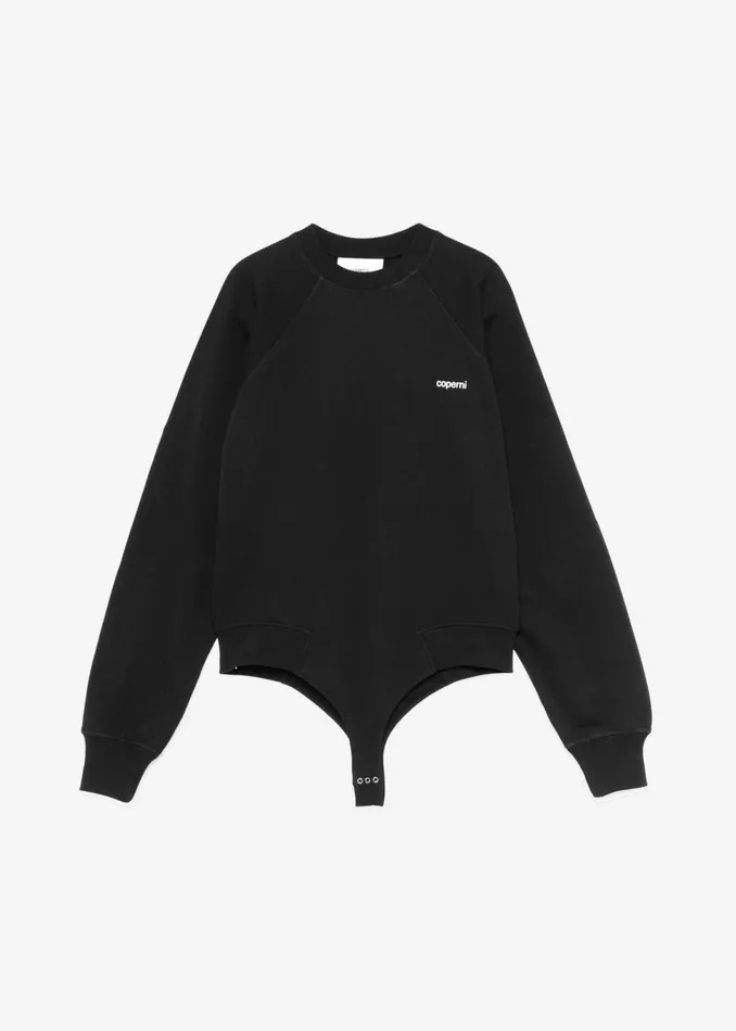 Women Coperni Crewneck Sweatshirt Body 8211 Black The Frankie Shop Tops