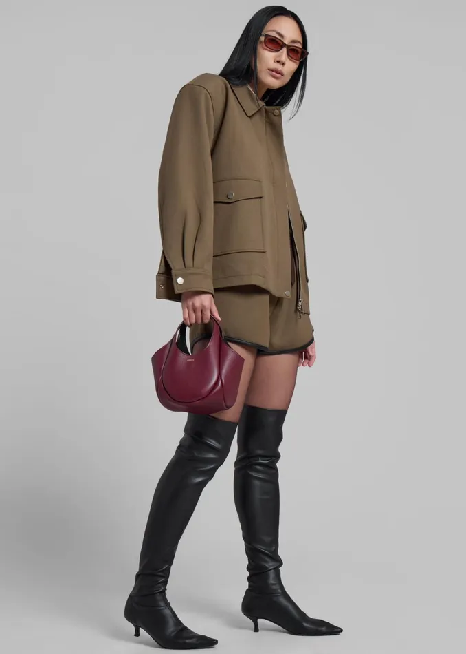 Women Coperni Mini Bucket Swipe Bag 8211 Red The Frankie Shop