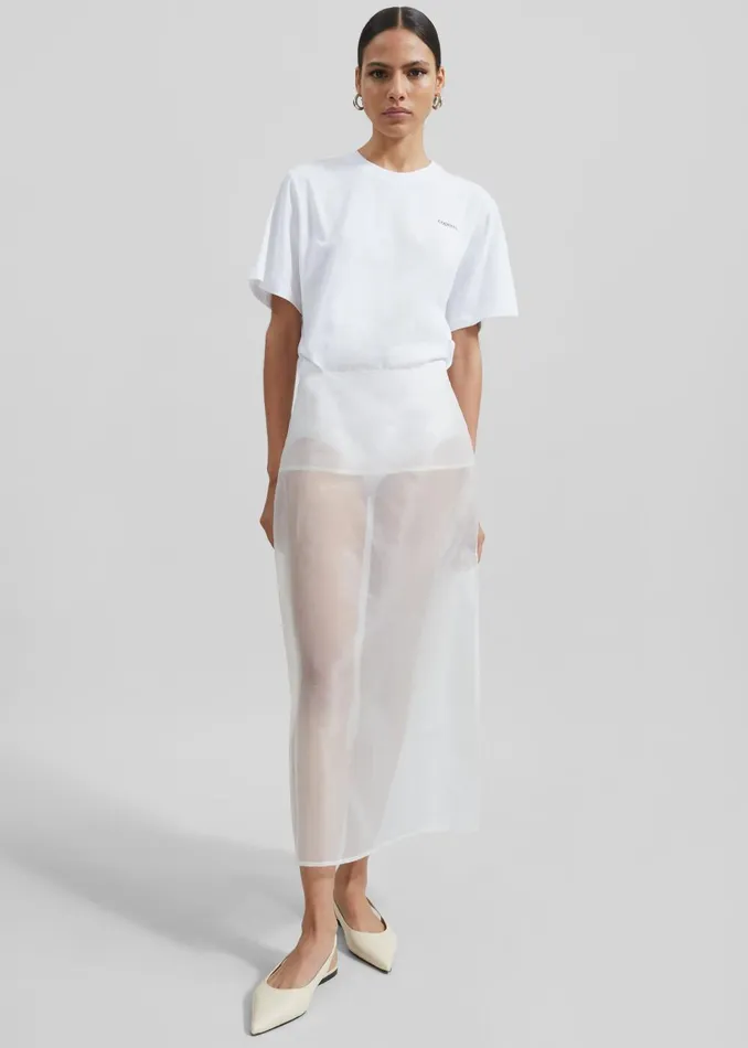 Women Coperni TShirt Bodysuit 8211 White The Frankie Shop Tops