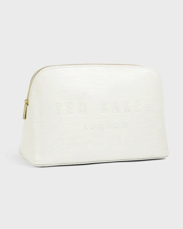 Women CROCANA 8211 Croc Detail Debossed Washbag Nude Ted Baker Wash and Makeup Bags Women CROCANA 8211 Croc Detail Debossed Washbag Nude Ted Baker Wash and Makeup Bags