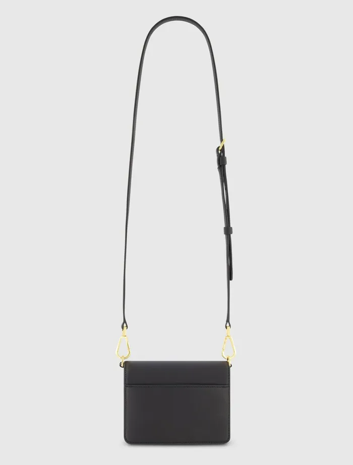 Women Crossbody Bags Mac Duggal Mini Leather Tone On Tone Crossbody Bag 8211 FINAL SALE Black