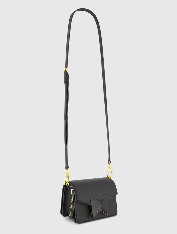 Women Crossbody Bags Mac Duggal Mini Leather Tone On Tone Crossbody Bag 8211 FINAL SALE Black