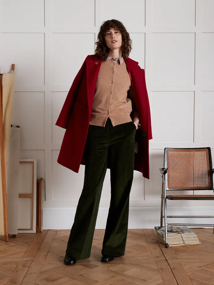 Women Cyrillus Clothing Button Cardigan 8211 The Cashmere Collection Camel
