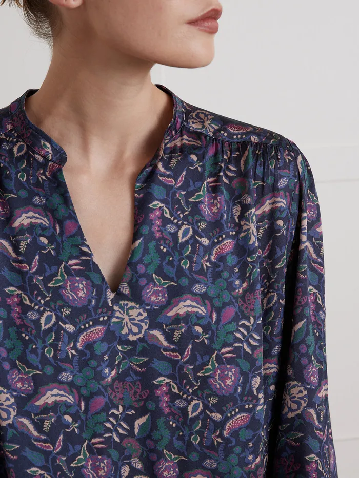 Women Cyrillus Clothing Long Pablo Piatti Botania Print Dress Imp Botania