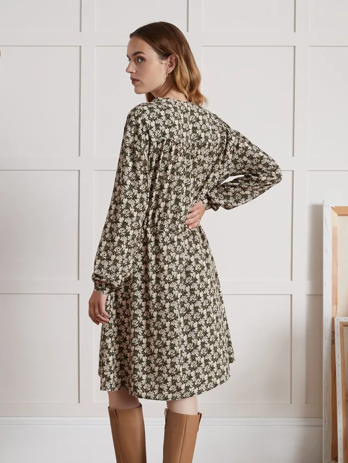 Women Cyrillus Clothing Short AmberPrint Dress Imp Amber