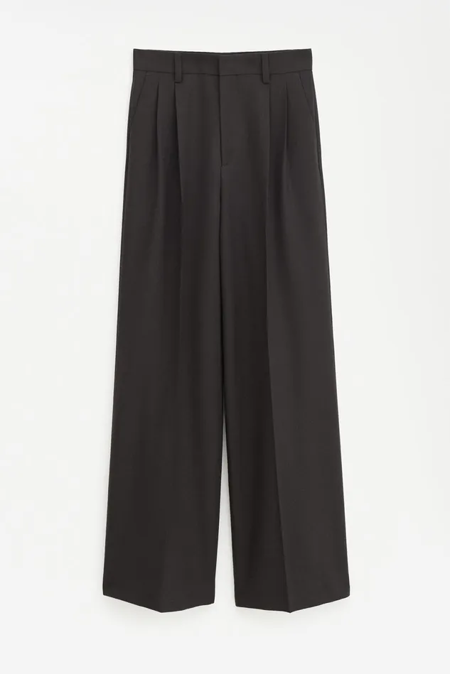 Women Darcey Wool Trousers Dark Chocolate Filippa K Trousers