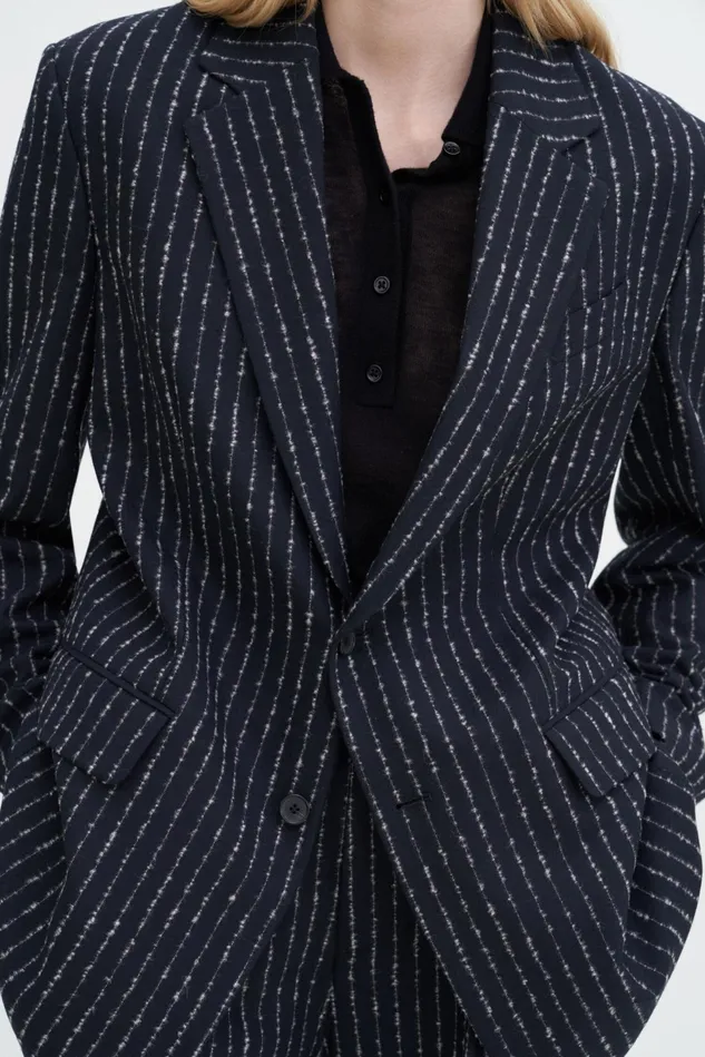 Women Davina Pinstripe Blazer Black Pinstripe Filippa K Blazers