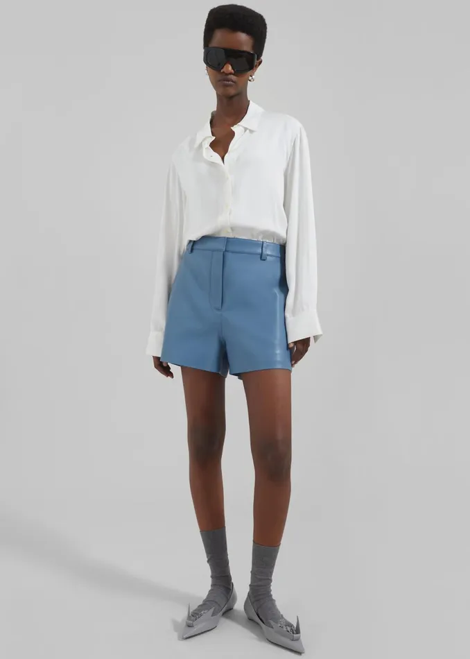 Women Daylin Button Up Shirt 8211 Ivory The Frankie Shop Tops