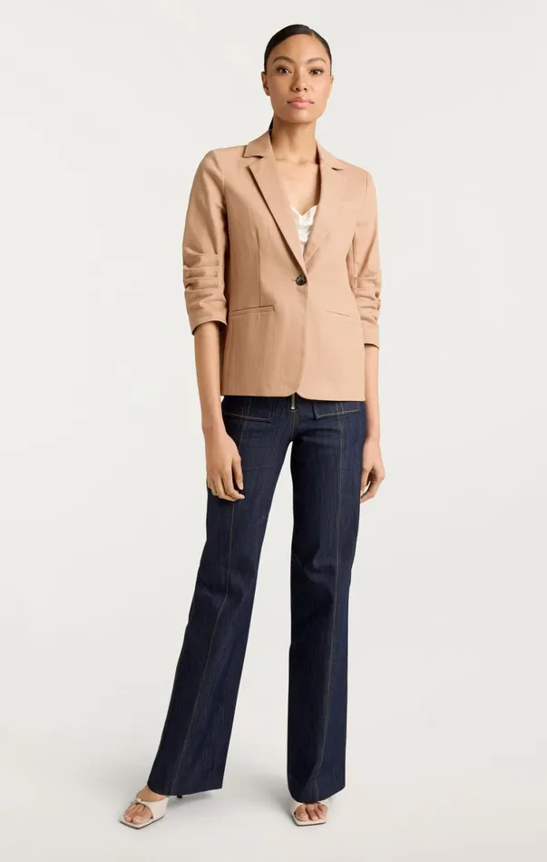 Women Denim Cinq Sept Denim Khloe Blazer Sahara