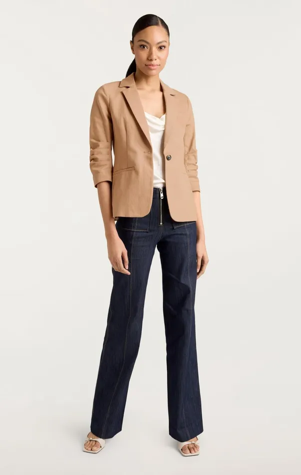 Women Denim Cinq Sept Denim Khloe Blazer Sahara