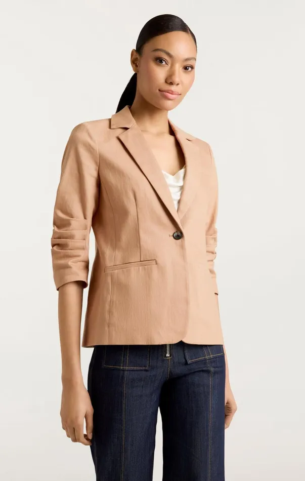 Women Denim Cinq Sept Denim Khloe Blazer Sahara