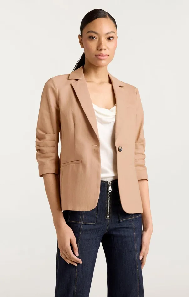 Women Denim Cinq Sept Denim Khloe Blazer Sahara