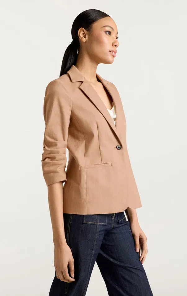 Women Denim Cinq Sept Denim Khloe Blazer Sahara