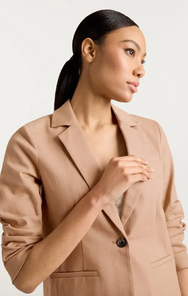 Women Denim Cinq Sept Denim Khloe Blazer Sahara