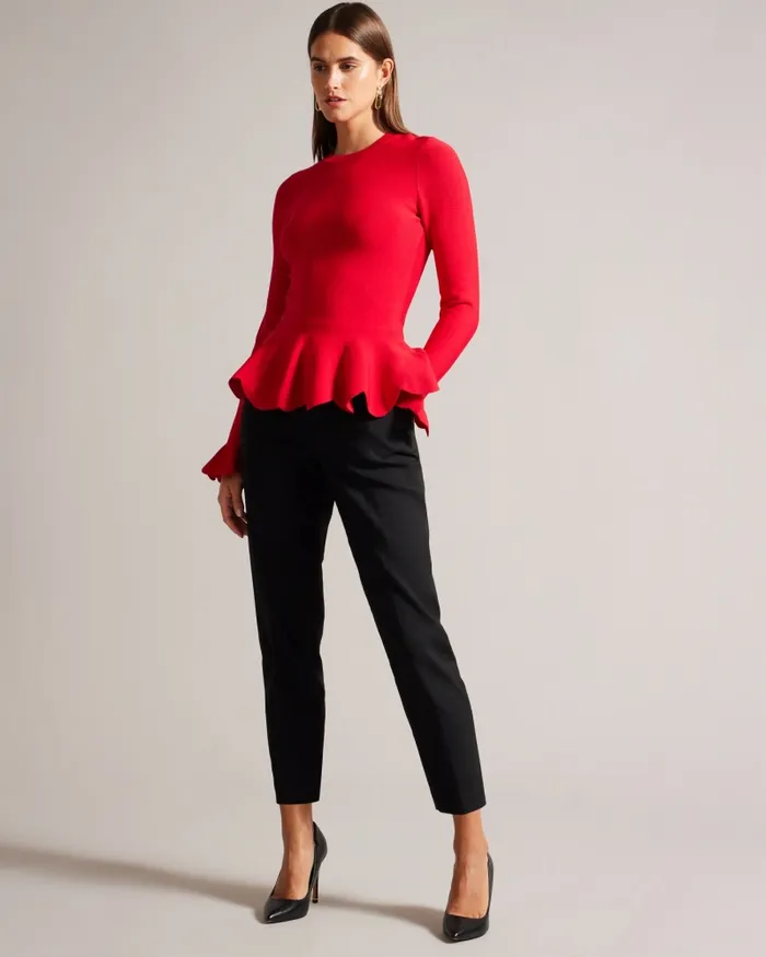 Women DEVANA 8211 Tapered Leg Trousers Black Ted Baker Trousers and Shorts Women DEVANA 8211 Tapered Leg Trousers Black Ted Baker Trousers and Shorts