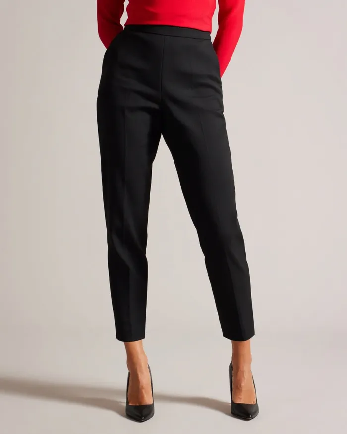 Women DEVANA 8211 Tapered Leg Trousers Black Ted Baker Trousers and Shorts Women DEVANA 8211 Tapered Leg Trousers Black Ted Baker Trousers and Shorts