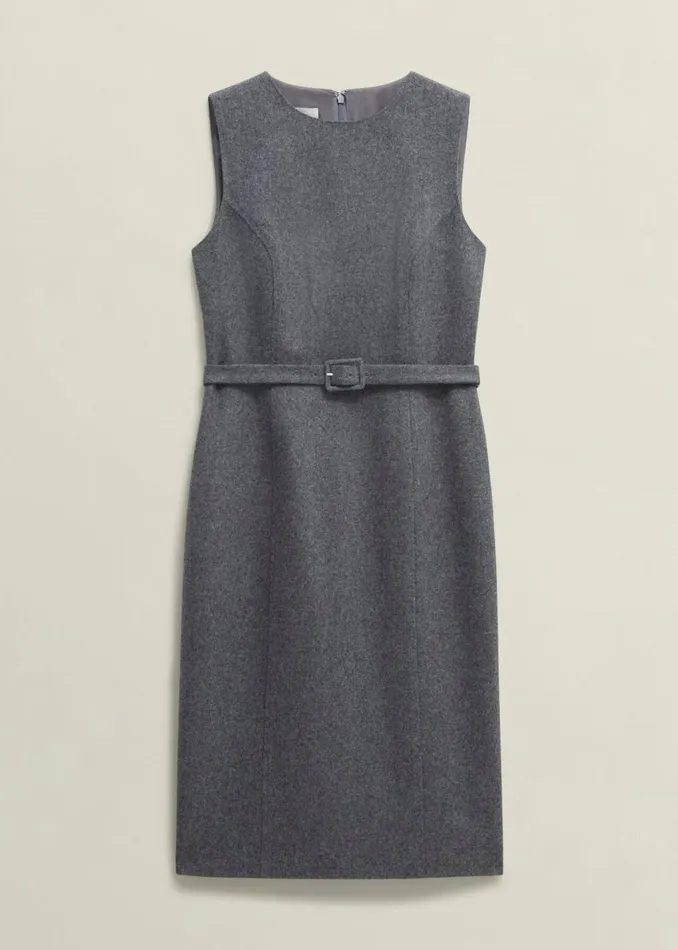 Women Dresses and Jumpsuits Hobbs Elsie Wool Blend Dress Grey