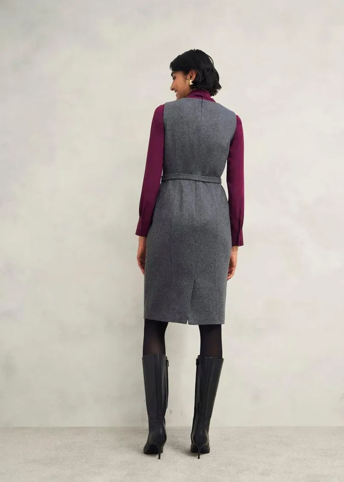 Women Dresses and Jumpsuits Hobbs Elsie Wool Blend Dress Grey