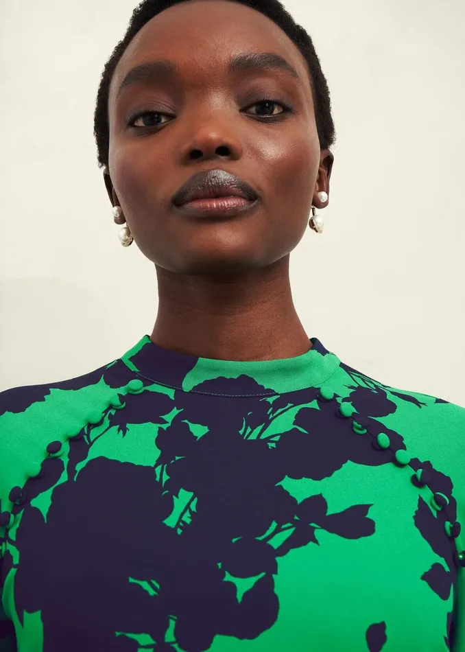 Women Dresses and Jumpsuits Hobbs Georgia Dress Green Navy