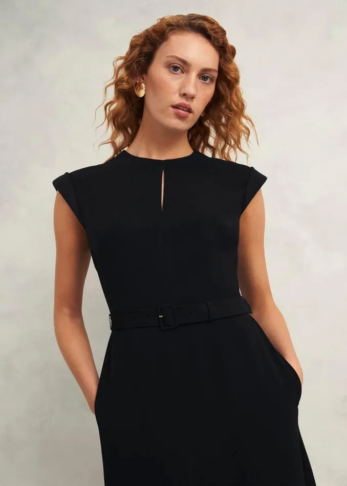 Women Dresses and Jumpsuits Hobbs Meera Belted Dress Black