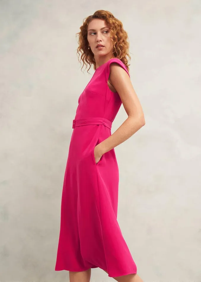 Women Dresses and Jumpsuits Hobbs Meera Dress Zinnia Pink
