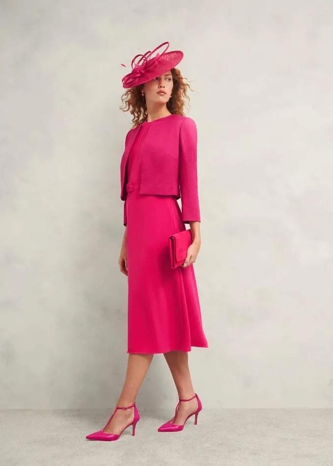 Women Dresses and Jumpsuits Hobbs Meera Dress Zinnia Pink