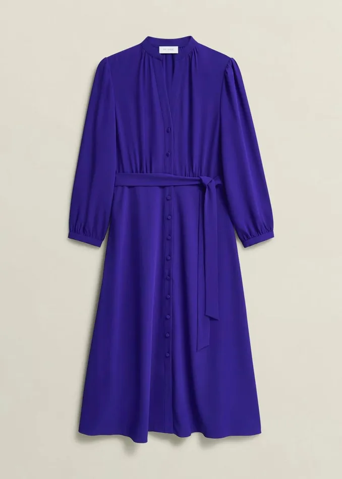 Women Dresses and Jumpsuits Hobbs Peony Dress Cobalt Blue