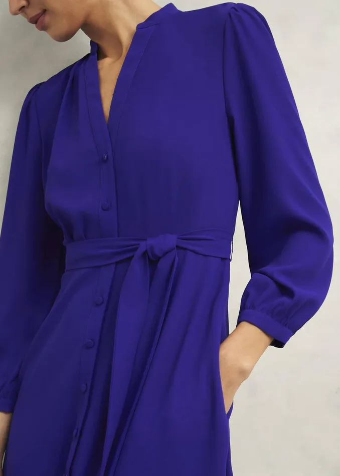Women Dresses and Jumpsuits Hobbs Peony Dress Cobalt Blue
